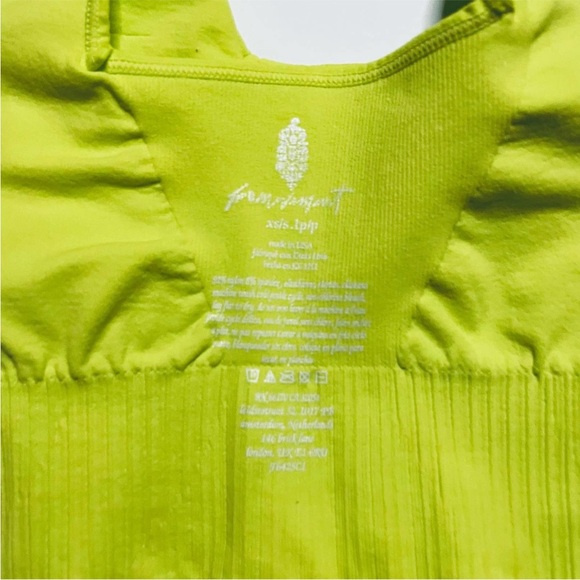 Free people fp movement good karma Neon Yellow/green Leggings and sports bra - Picture 9 of 10